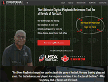 Tablet Screenshot of firstdownplaybook.com